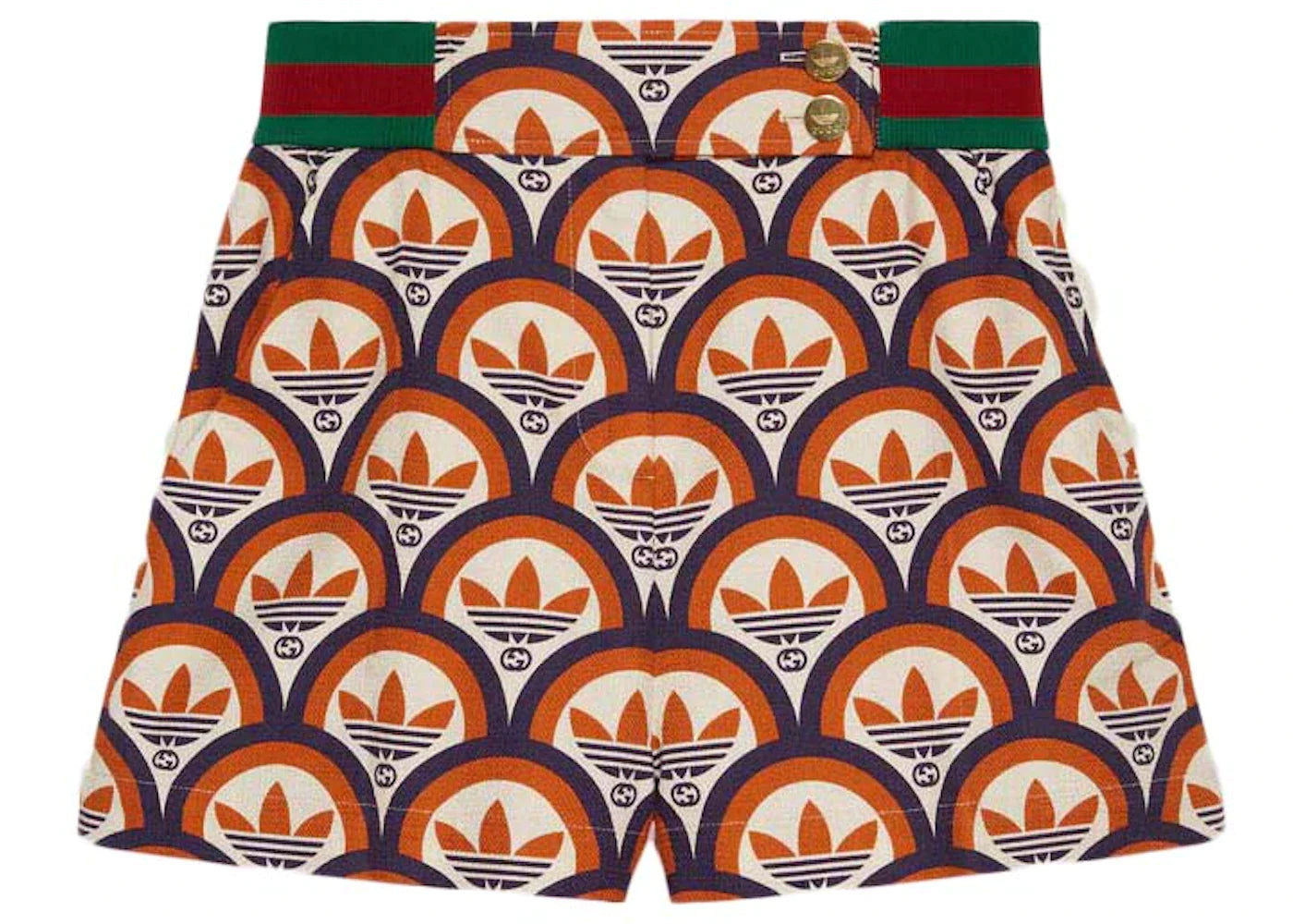 Gucci x adidas Cotton Shorts Orange