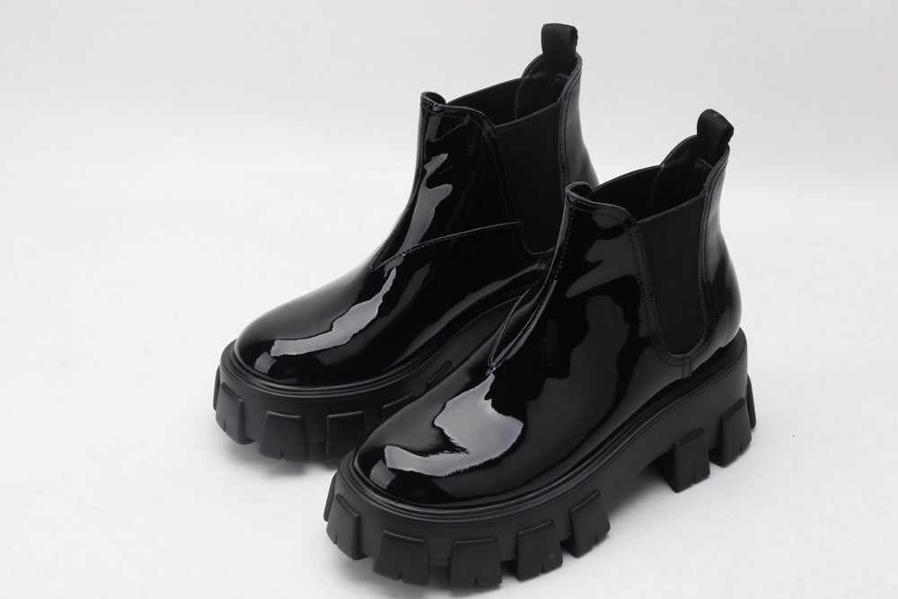Prada Monolith brushed leather Chelsea boots