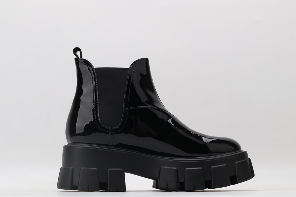 Prada Monolith brushed leather Chelsea boots