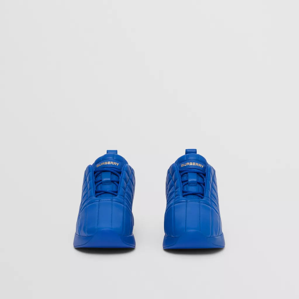 Burberry Quilted Leather Classic Sneakers Deep Marine Blue