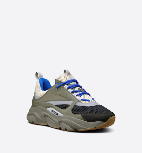 Dior B22 Cream and Black Technical Mesh and Olive