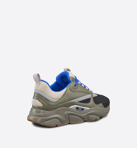 Dior B22 Cream and Black Technical Mesh and Olive