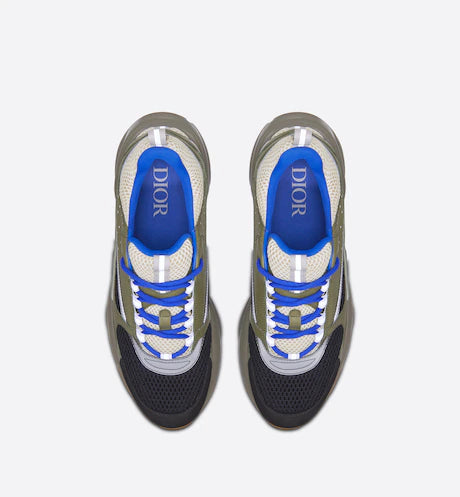 Dior B22 Cream and Black Technical Mesh and Olive