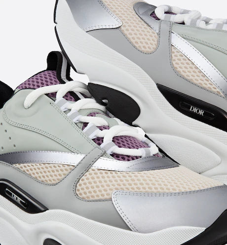 Dior B22 Cream and Lavender Technical Mesh with Light Green and Gray