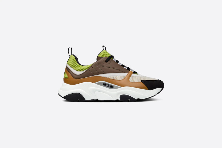 Dior B22 Green and White Technical Mesh with Ebony and Camel