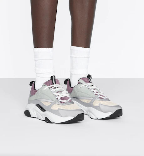 Dior B22 Cream and Lavender Technical Mesh with Light Green and Gray