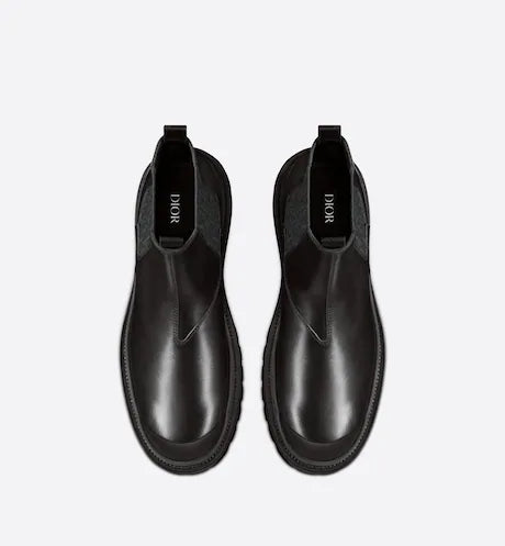 Dior DIOR EXPLORER CHELSEA BOOT Black Smooth Calfskin and Dior Oblique Motif