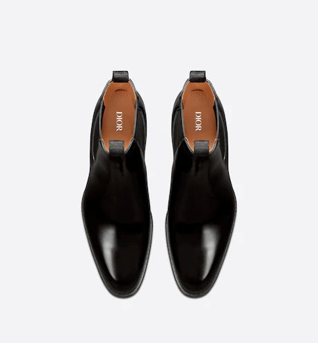 Dior DIOR TIMELESS CHELSEA BOOT Black Polished Calfskin