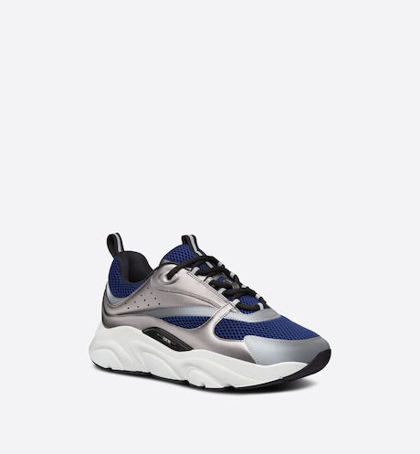 Dior B22 Blue Technical Mesh and Silver-Tone