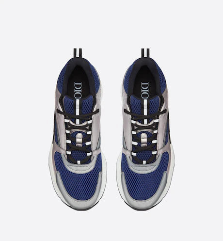 Dior B22 Blue Technical Mesh and Silver-Tone