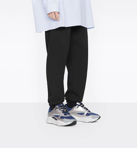 Dior B22 Blue Technical Mesh and Silver-Tone