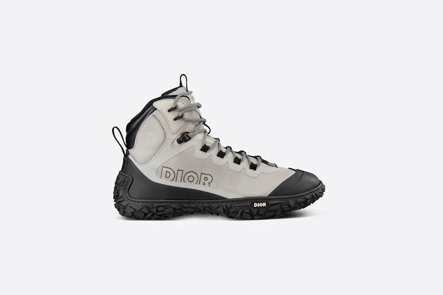 Dior DIORIZON HIKING BOOT Gray Technical Mesh and Black Rubber