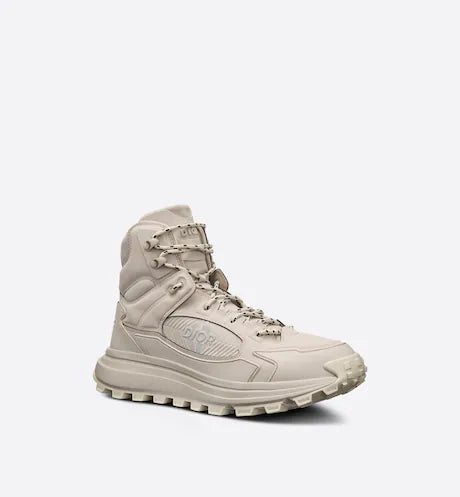 Dior DIOR SNOW ANKLE BOOT Beige Technical Fabric