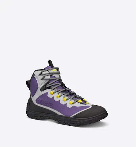 Dior DIORIZON HIKING ANKLE BOOT Purple Technical Mesh with Black Rubber