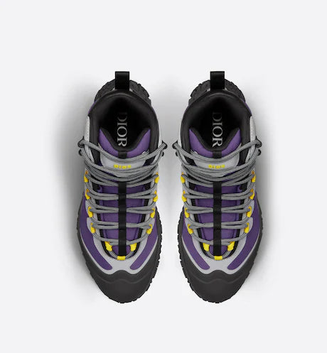 Dior DIORIZON HIKING ANKLE BOOT Purple Technical Mesh with Black Rubber