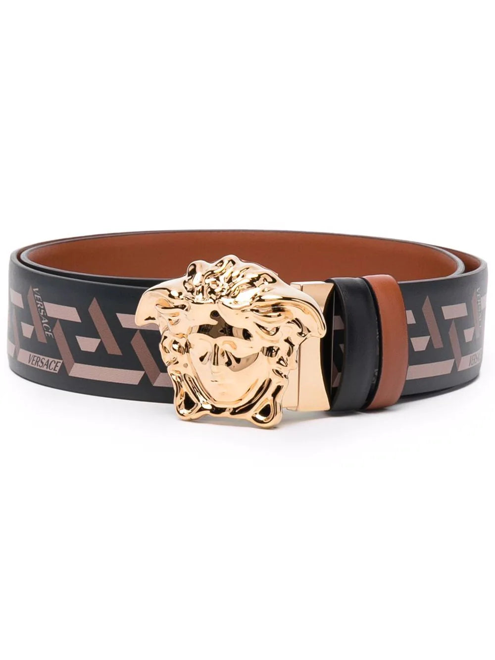 Versace Medusa Head Greca-Print Belt