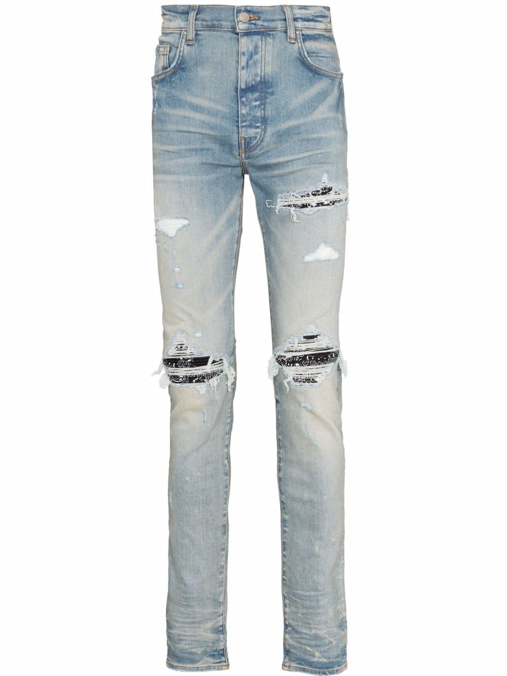 Amiri AMIRI MX1 Ripped Skinny Jeans