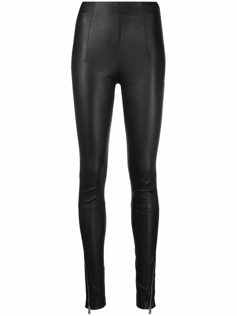 Amiri AMIRI Lambskin Cuff-Zip Leggings