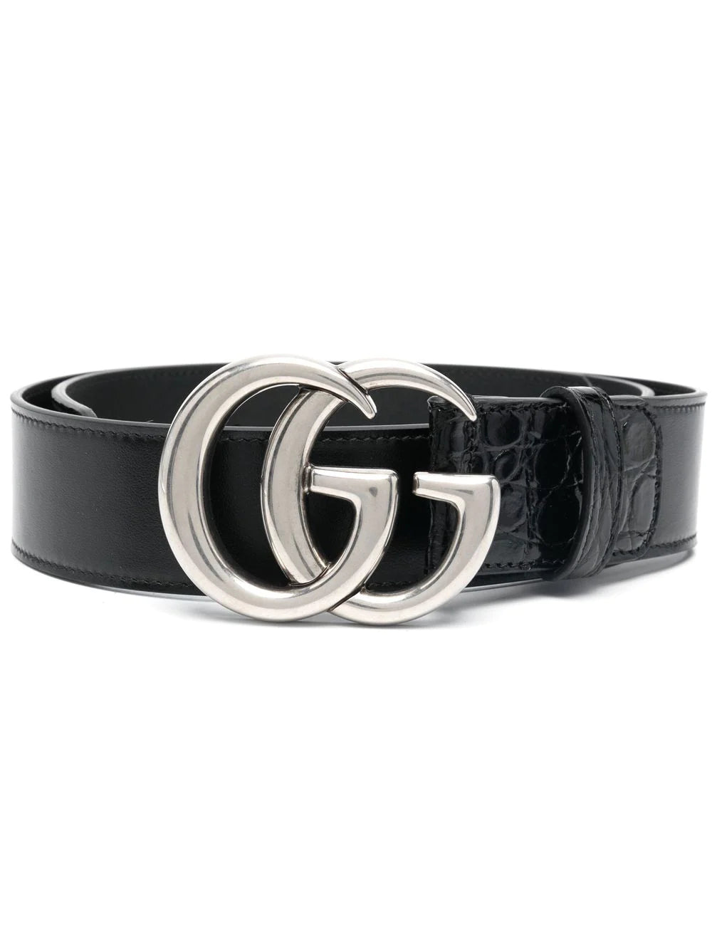 Gucci GG-Buckle Leather Belt