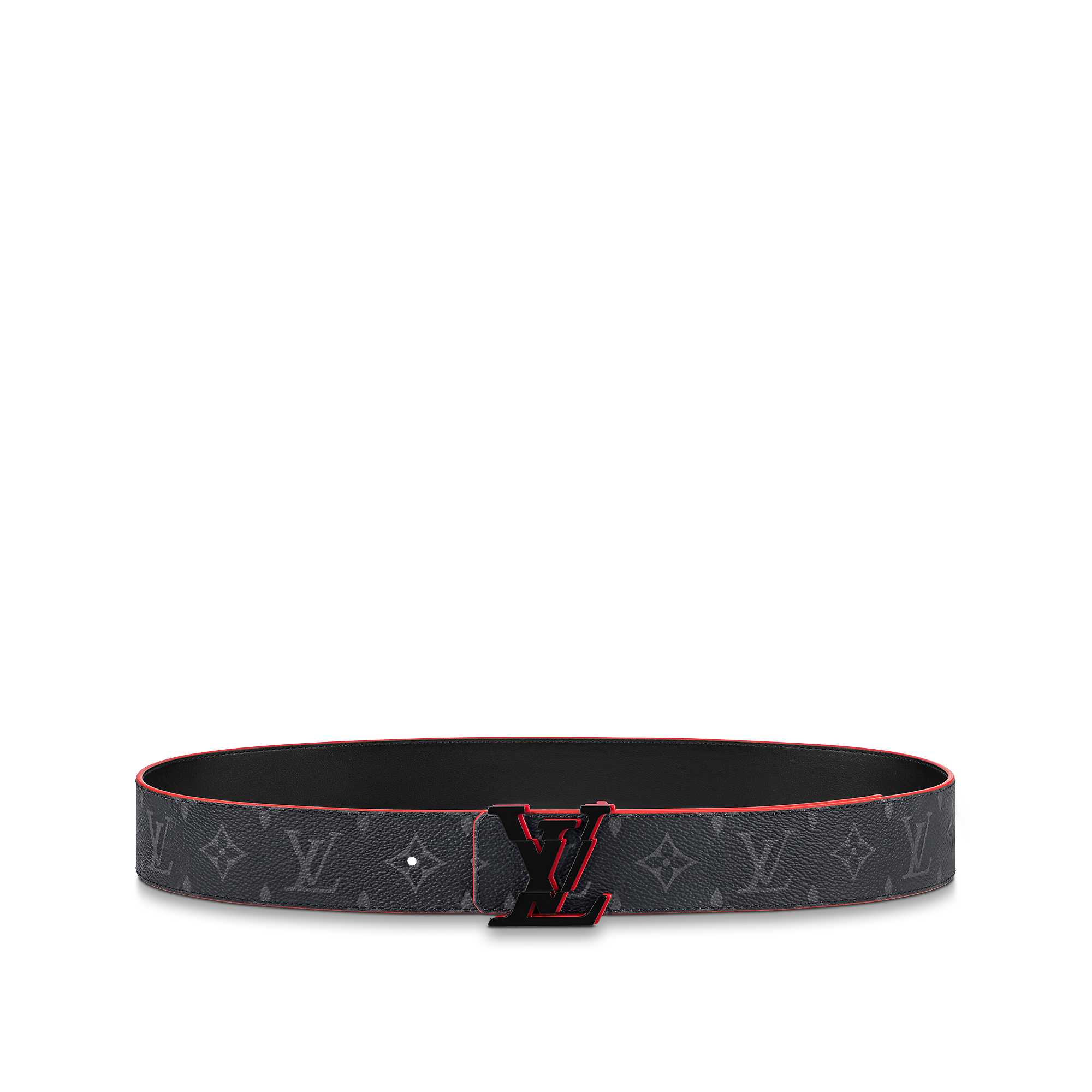 LV Broken 40mm Reversible Belt Monogram Eclipse Canvas - Gris