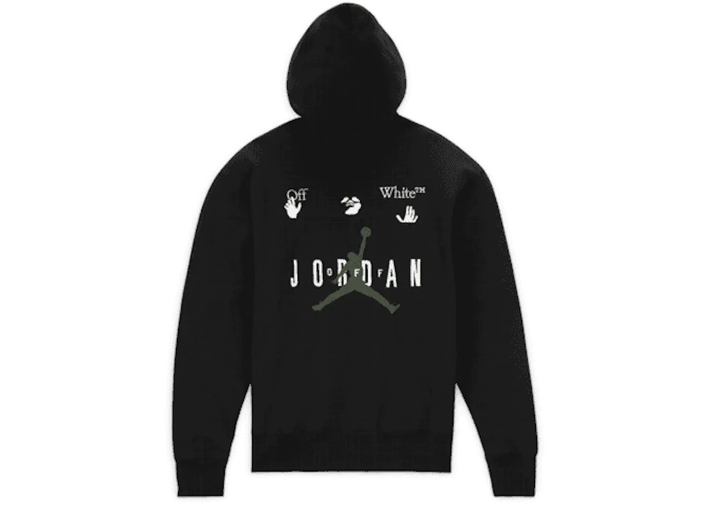Off-White x Jordan Hoodie (Asia Sizing) Black