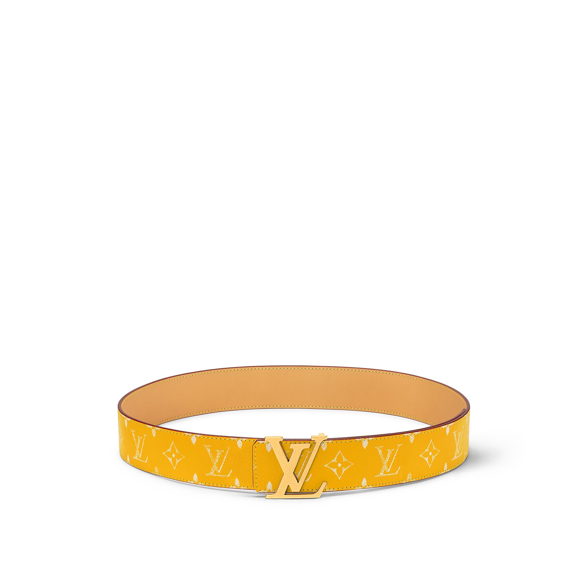 LV Initiales 40mm Reversible Belt SANS LIGNE ESTHETIQUE - Jaune