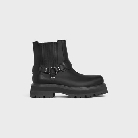 Celine Celine Biker Chelsea Boots in Calfskin Black