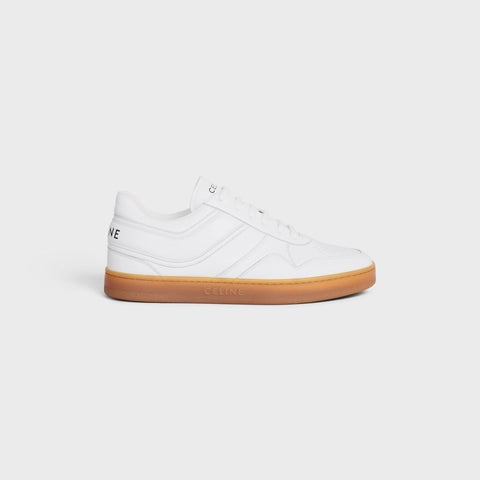 Celine Celine Trainer Low Lace-up Sneraker in Calfskin Optic White/Beige