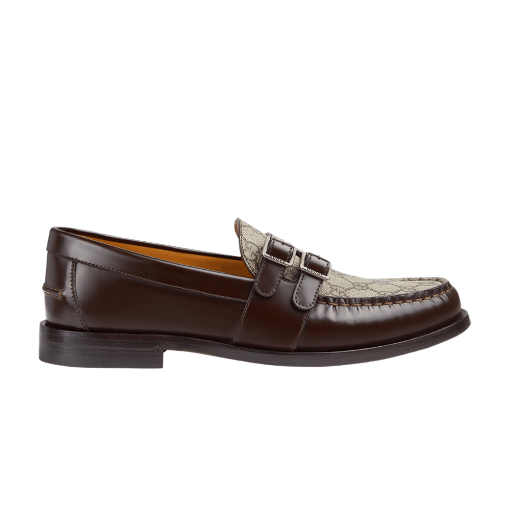 Gucci Buckle Loafer 'GG Monogram - Dark Brown'