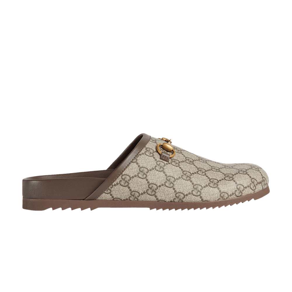 Gucci GG Horsebit Slipper 'Beige'