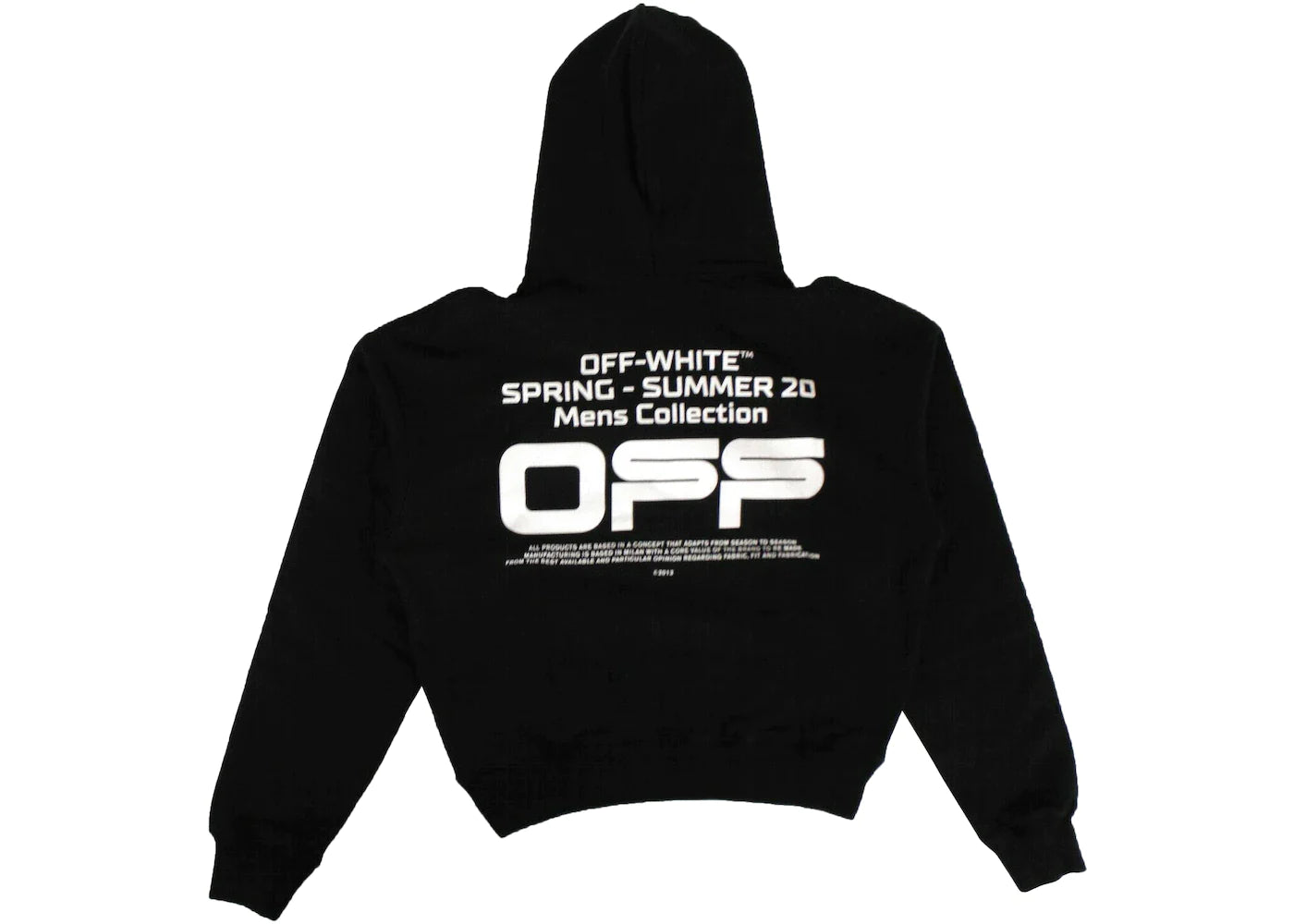 Off-White Wavy Line Logo Hoodie Black