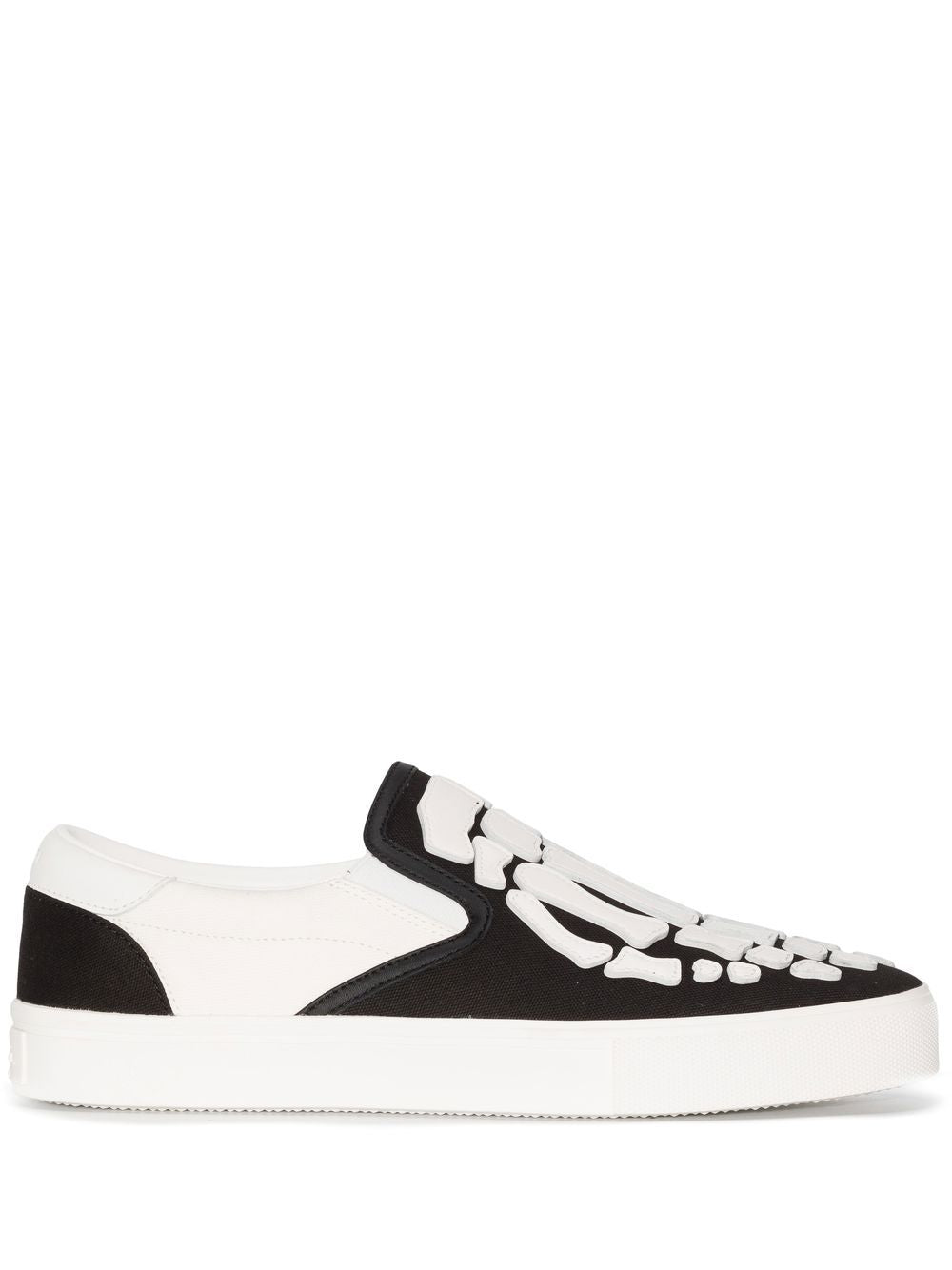 skeleton appliqué low-top sneakers