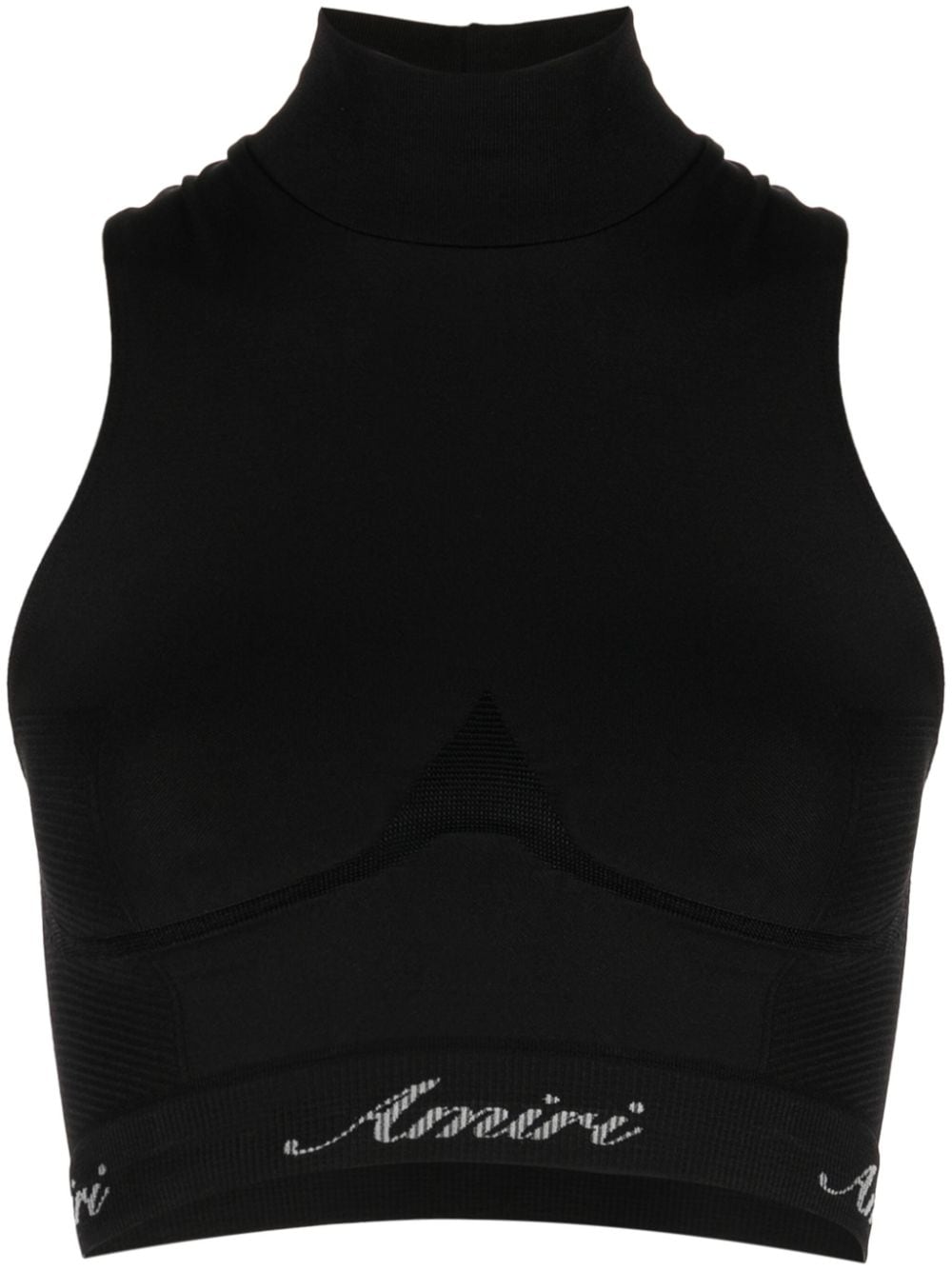 Logo-underband cropped top