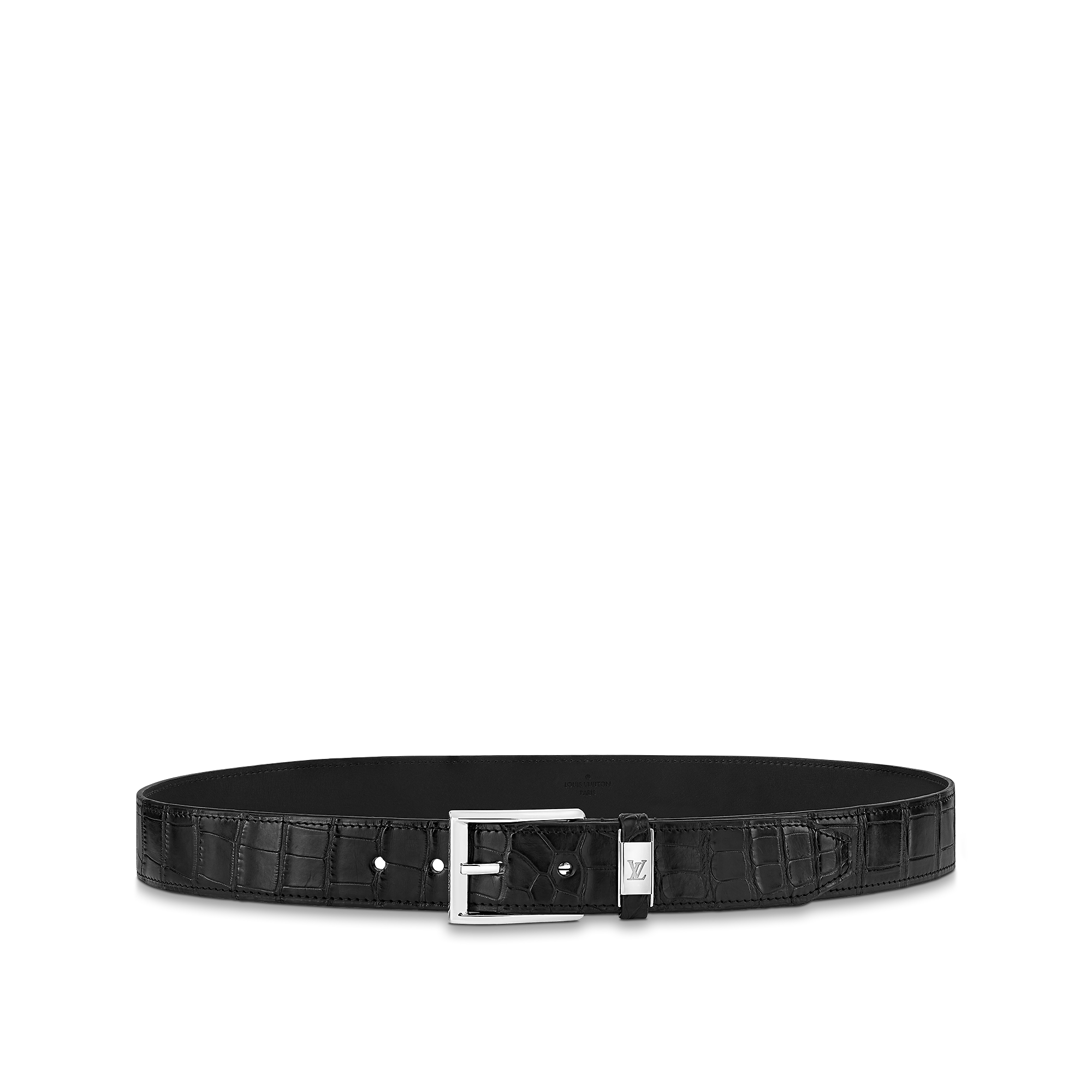 LV City Pin Crocodile 35mm Belt Crocodilien Mat