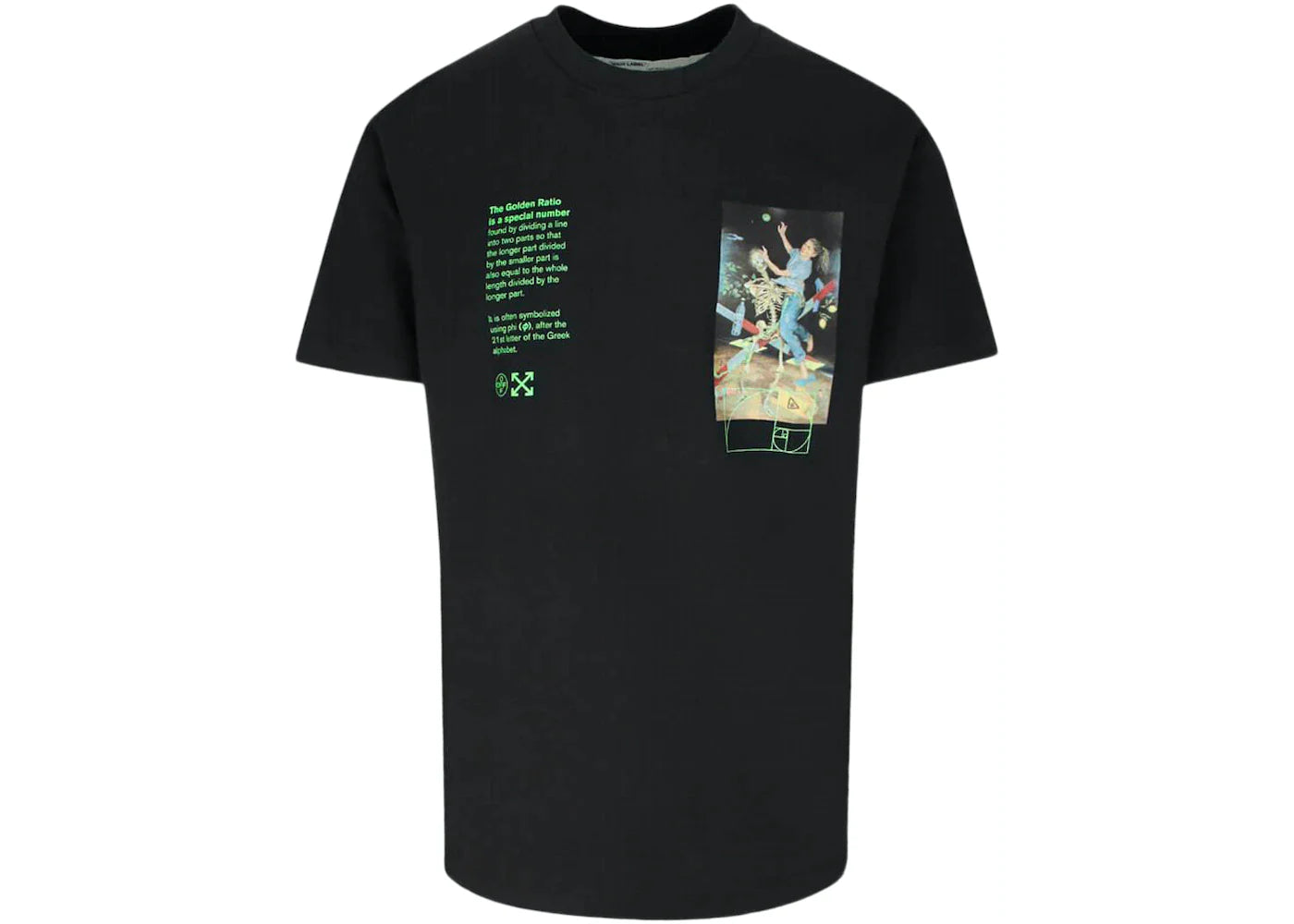 OFF-WHITE Slim Fit Pascal Painting T-Shirt Black