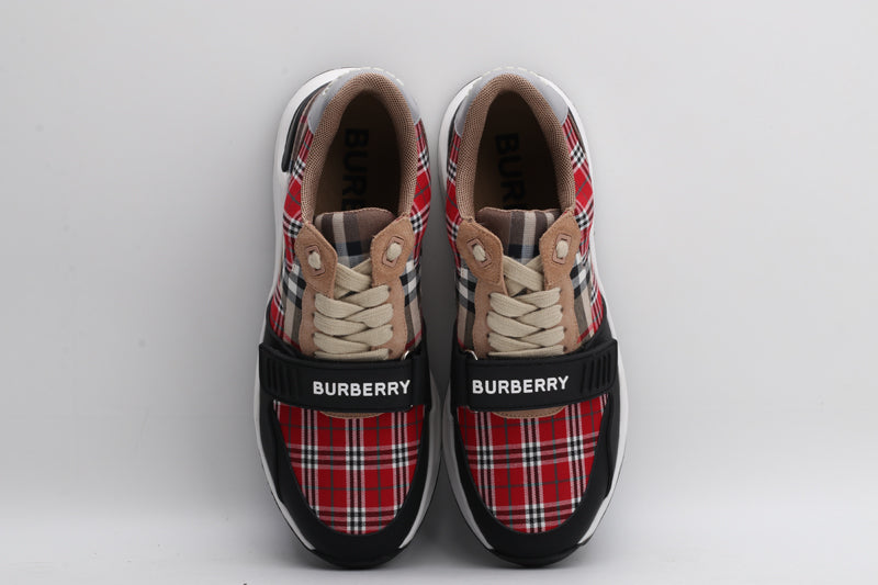 Burberry Burberry Contrast Check and Leather