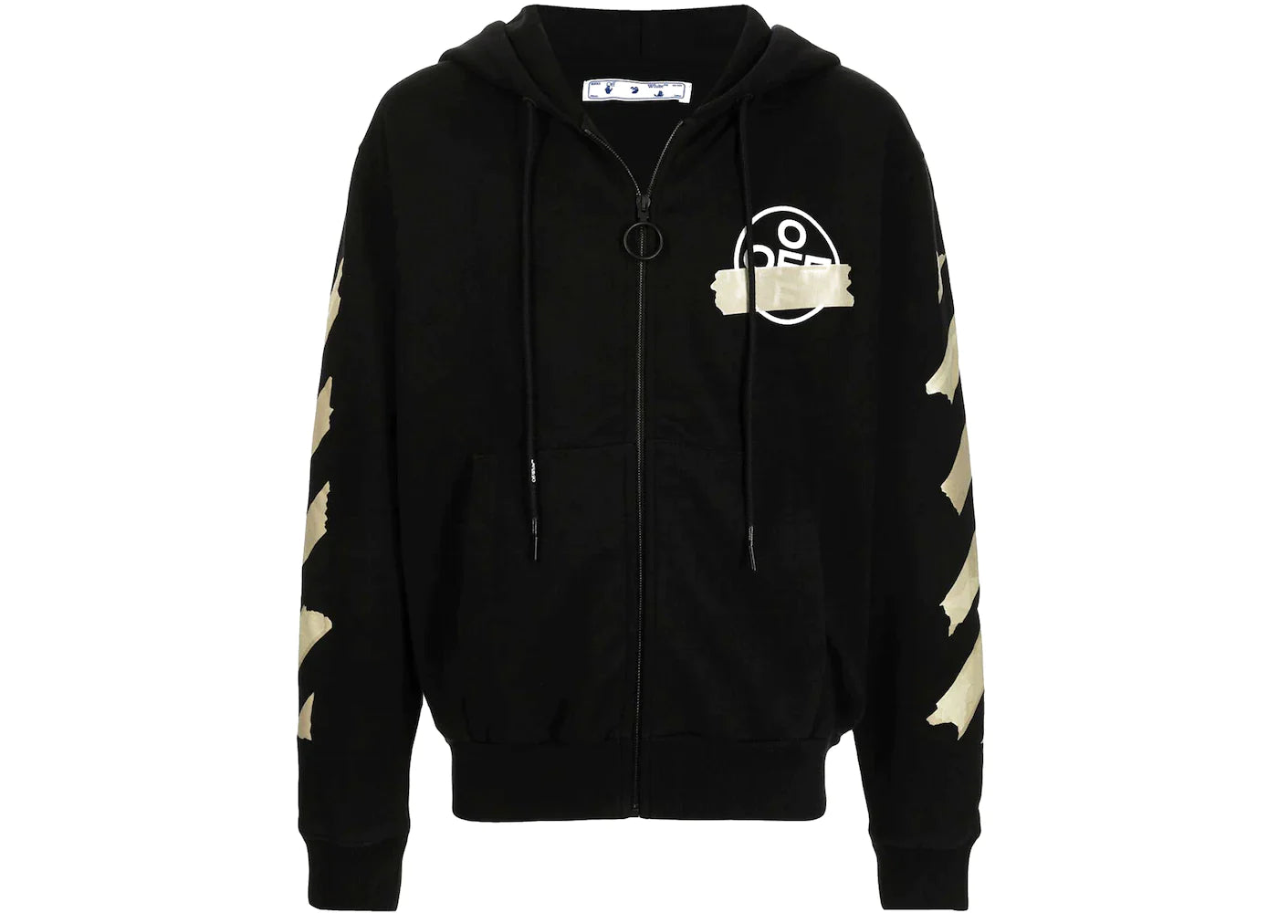 Off-White Arrows Zip Up Hoodie Black