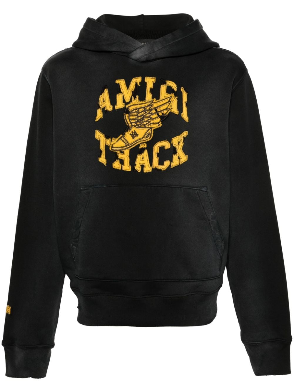 Track patch-embellished hoodie