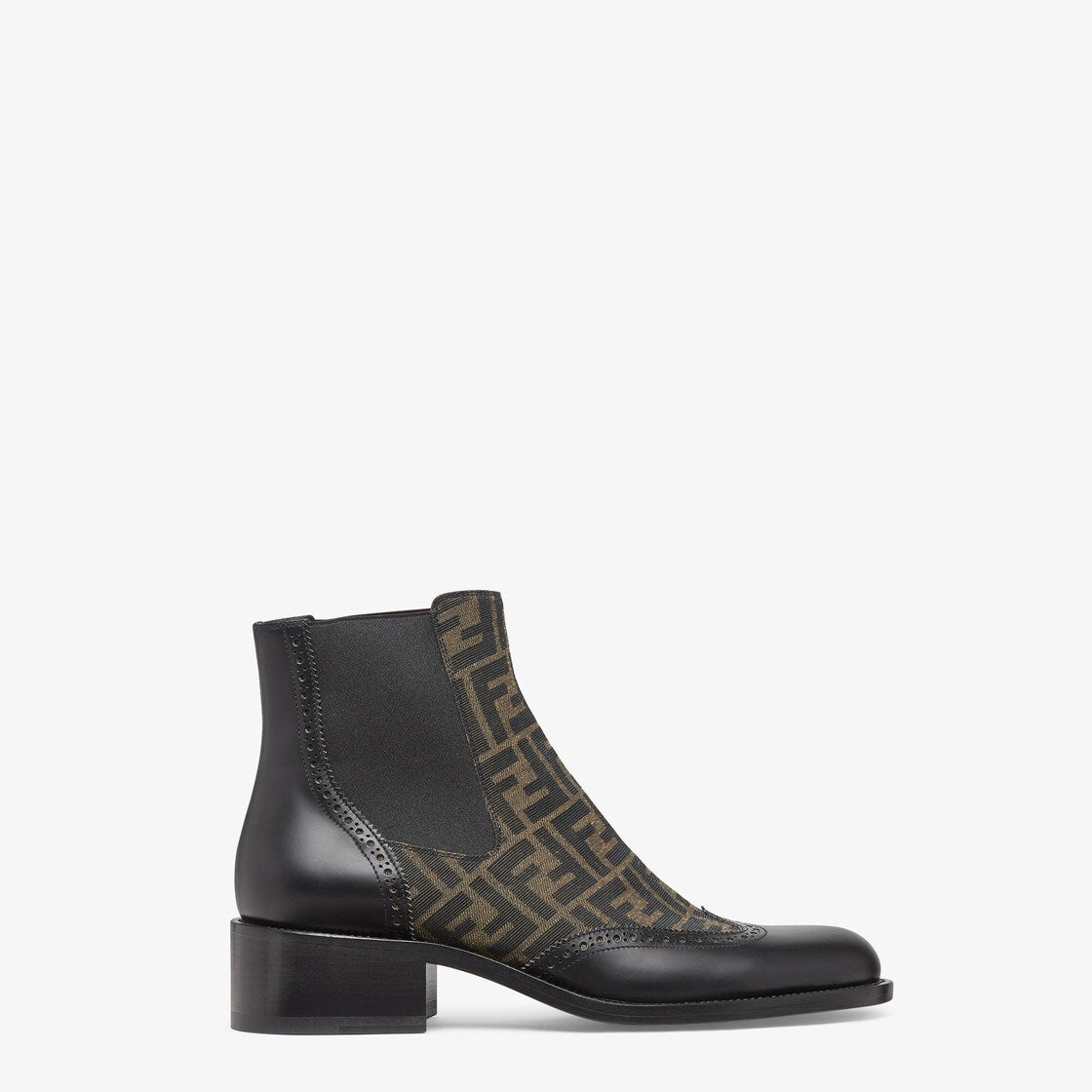Fendi Ankle Boots Black Leather Ankle Boots