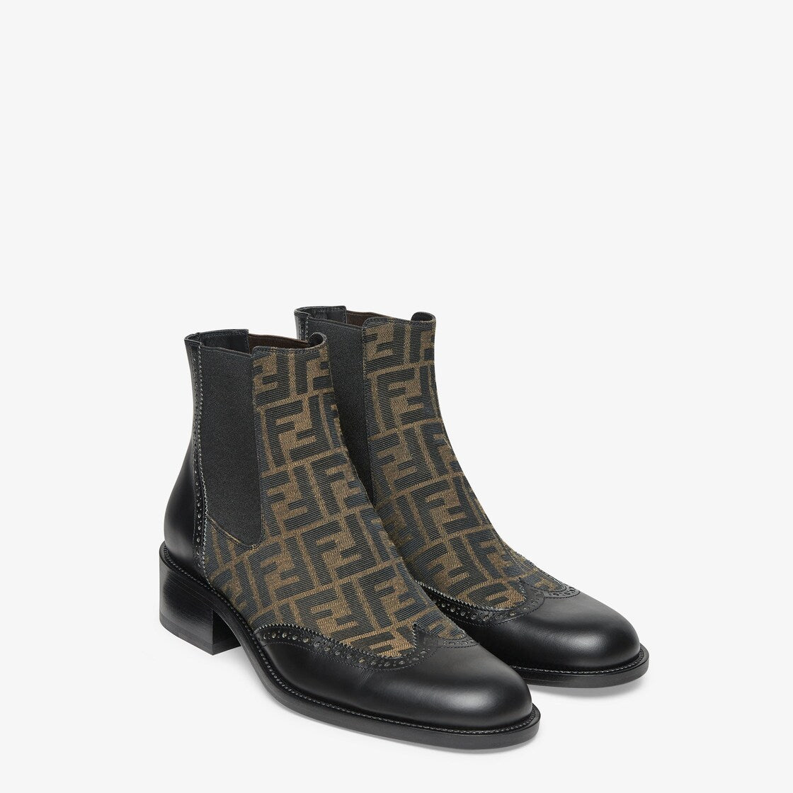 Fendi Ankle Boots Black Leather Ankle Boots