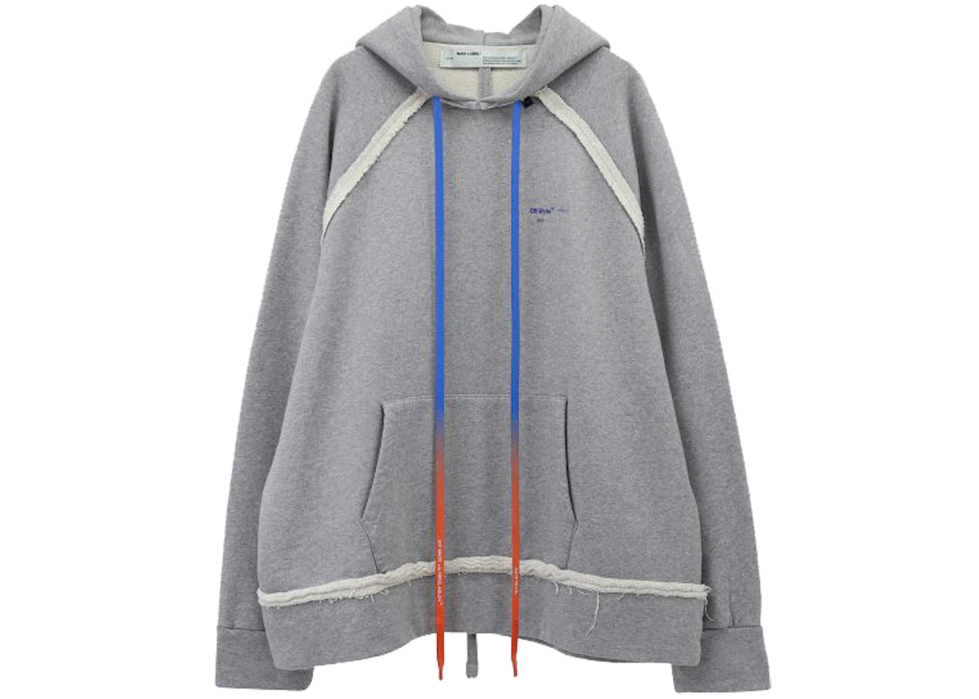 OFF-WHITE Oversized Acrylic Arrows Hoodie Grey/Blue