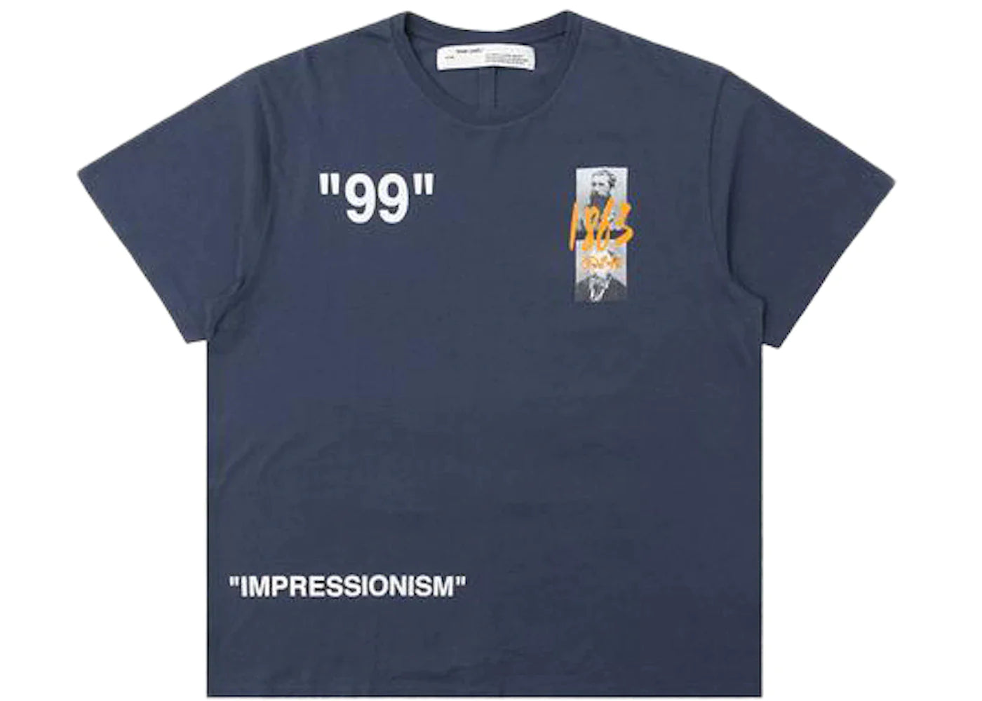 OFF-WHITE Slim Fit Summer T-Shirt Blue