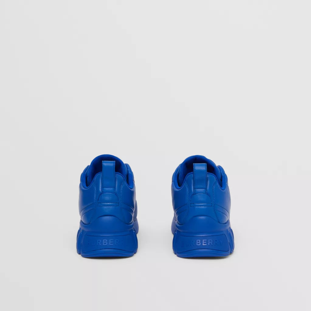 Burberry Quilted Leather Classic Sneakers Deep Marine Blue