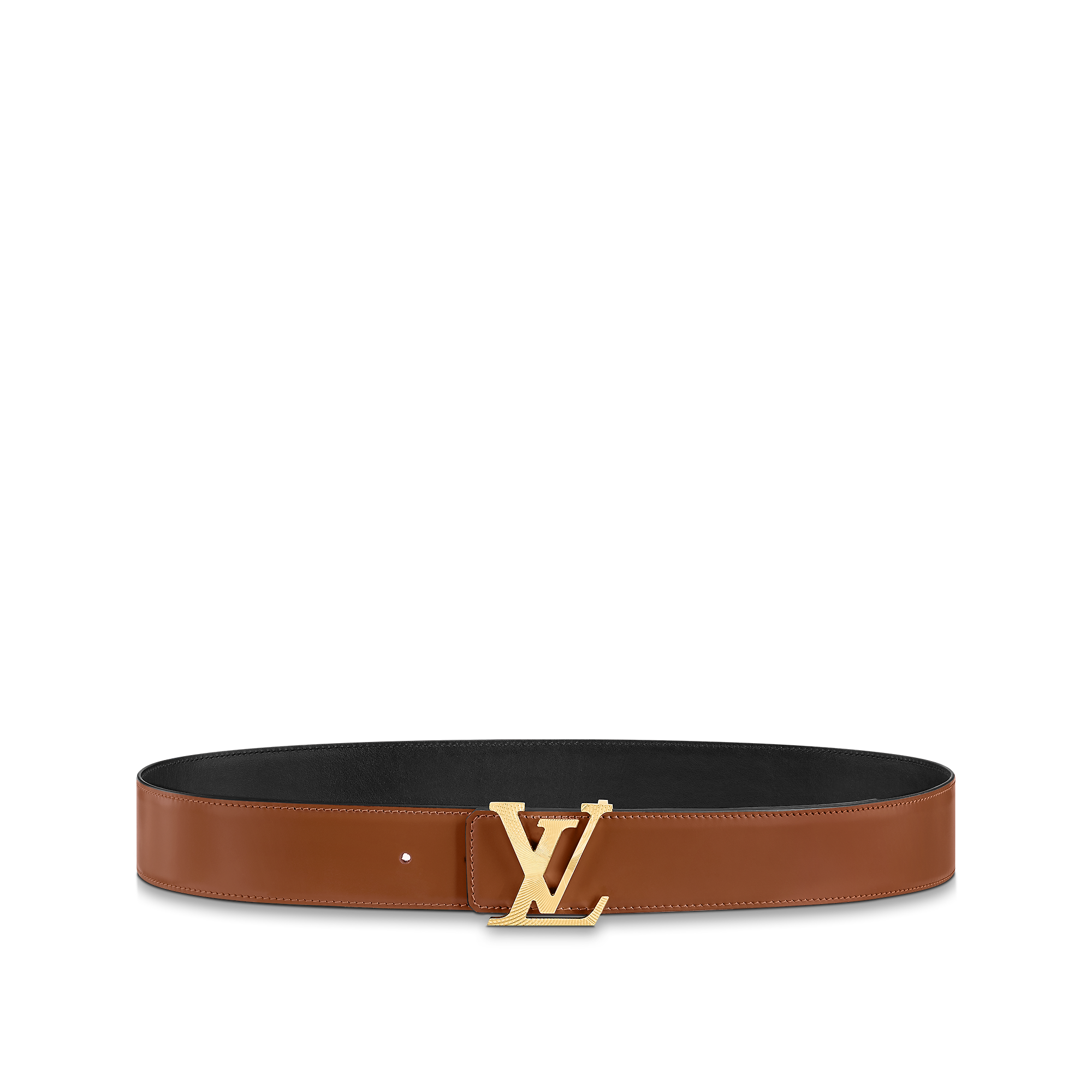 LV Rays 40mm Reversible Belt SANS LIGNE ESTHETIQUE - Cognac