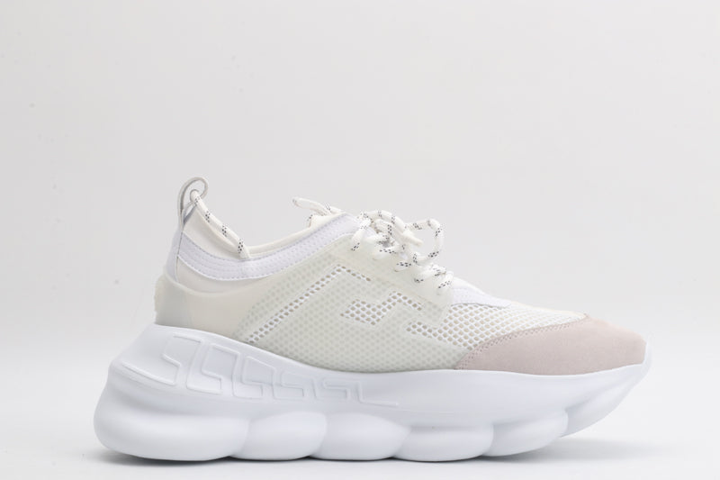 Versace Chain Reaction Trainers Full White