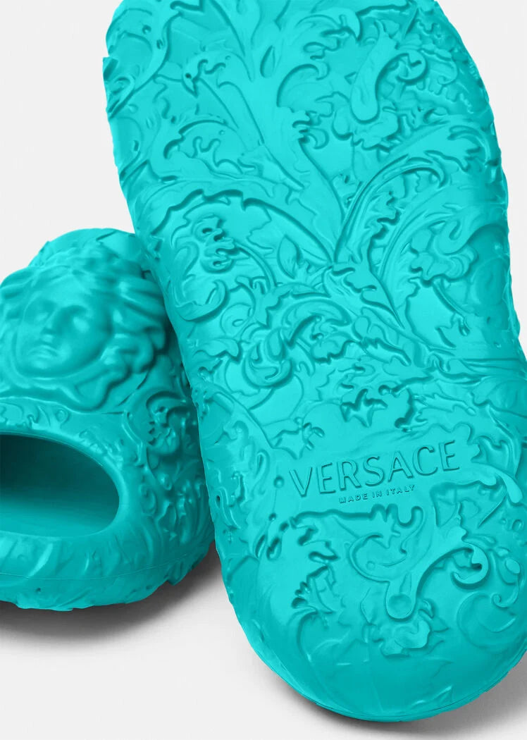 Versace MEDUSA DIMENSION SLIDERS GREEN WATER