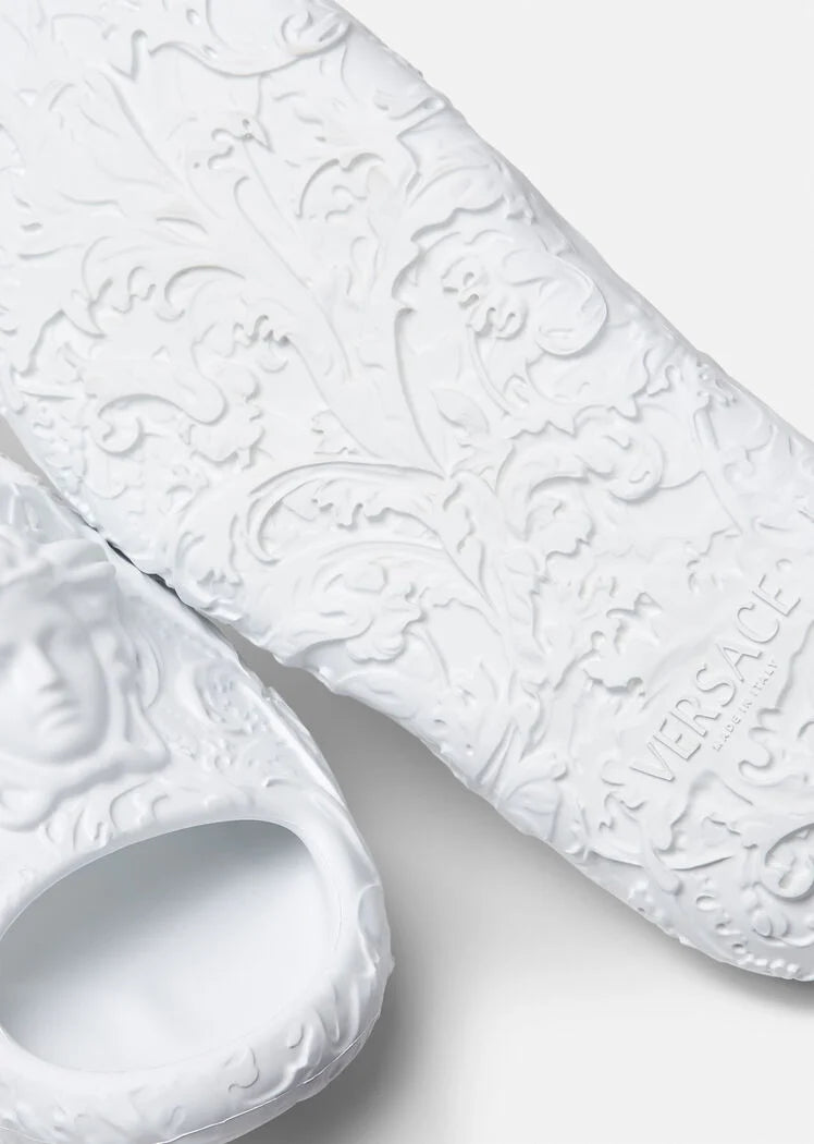 Versace MEDUSA DIMENSION SLIDERS WHITE