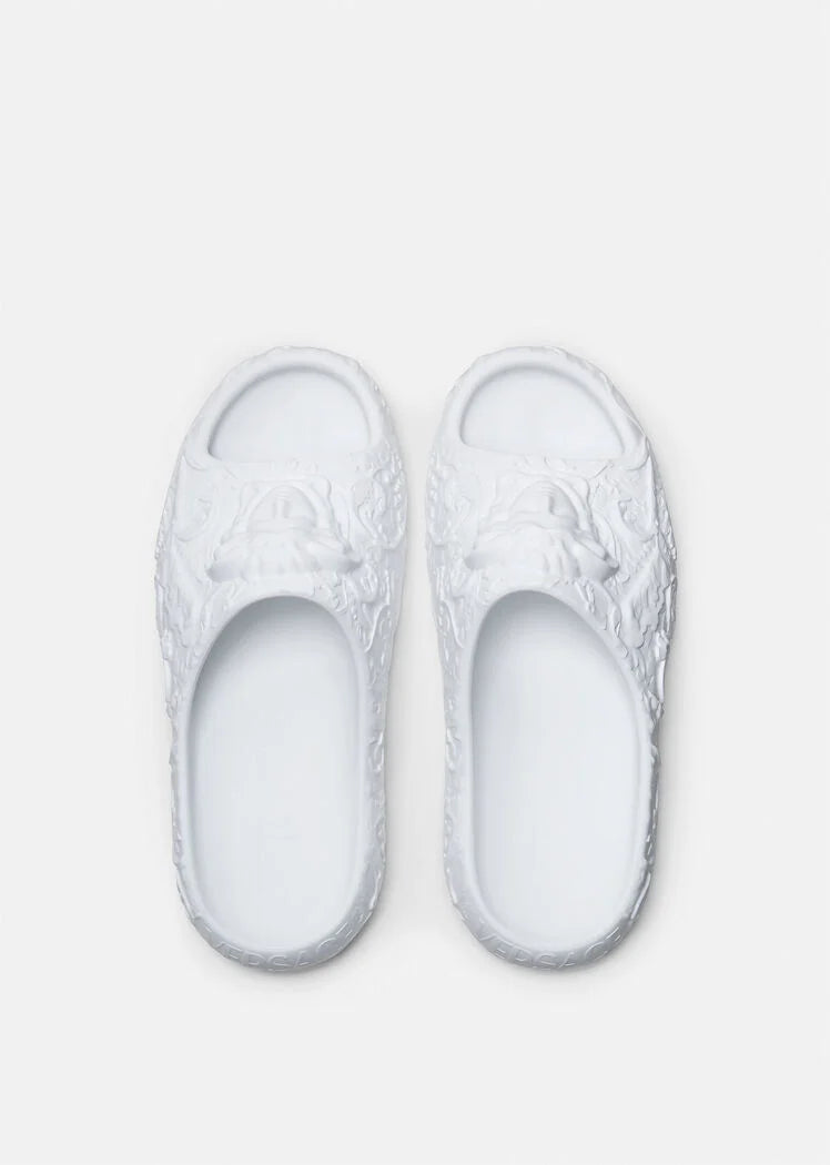 Versace MEDUSA DIMENSION SLIDERS WHITE