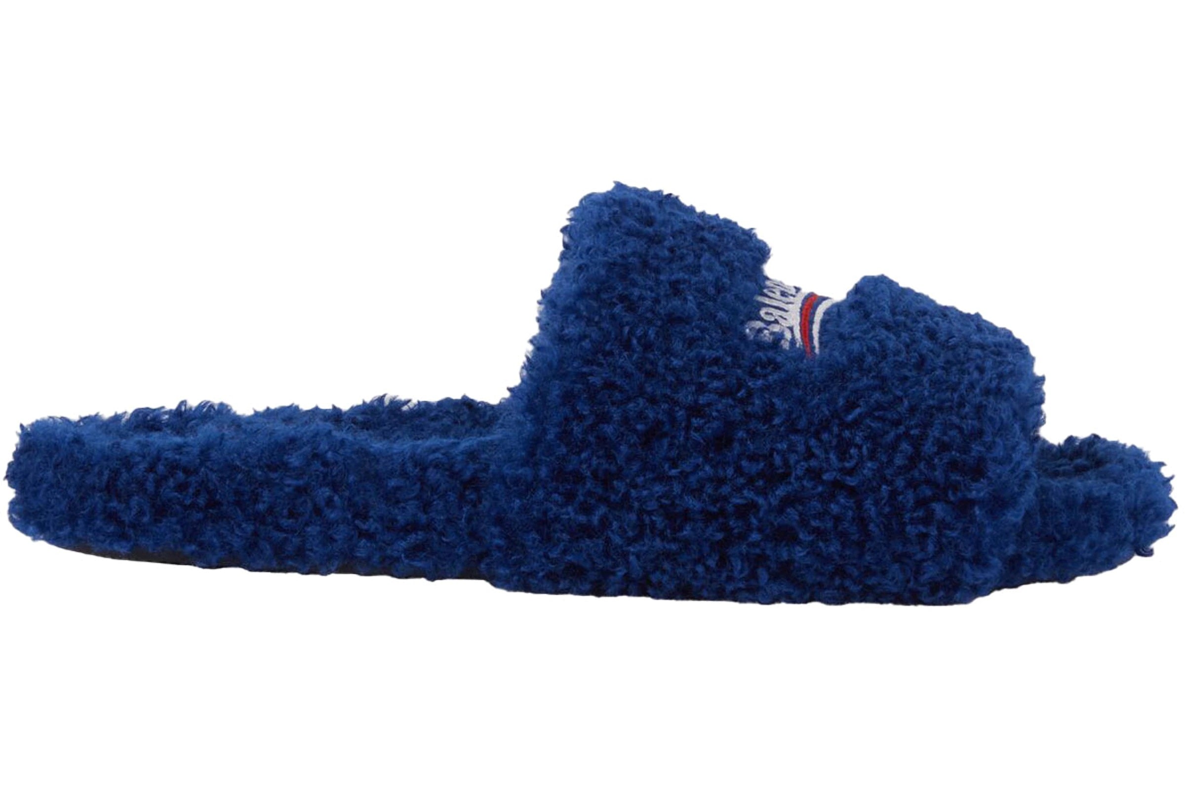 Burberry Furry Slide Blue