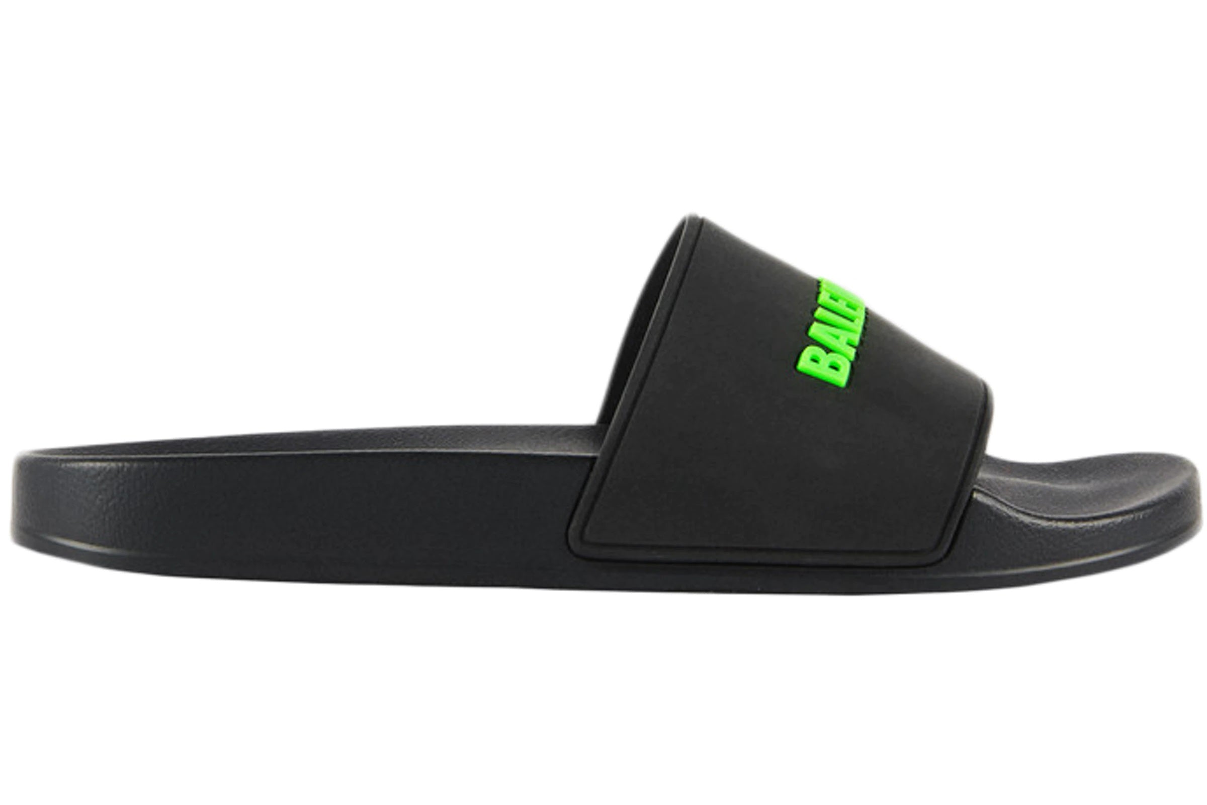 Burberry Pool Slide Black Fluo Green